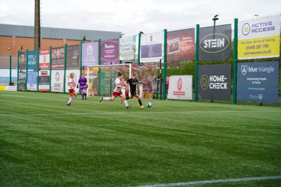 Dundee United FC Women were pegged back in Lanarkshire by Hamilton Accies. Image: Ally Heather