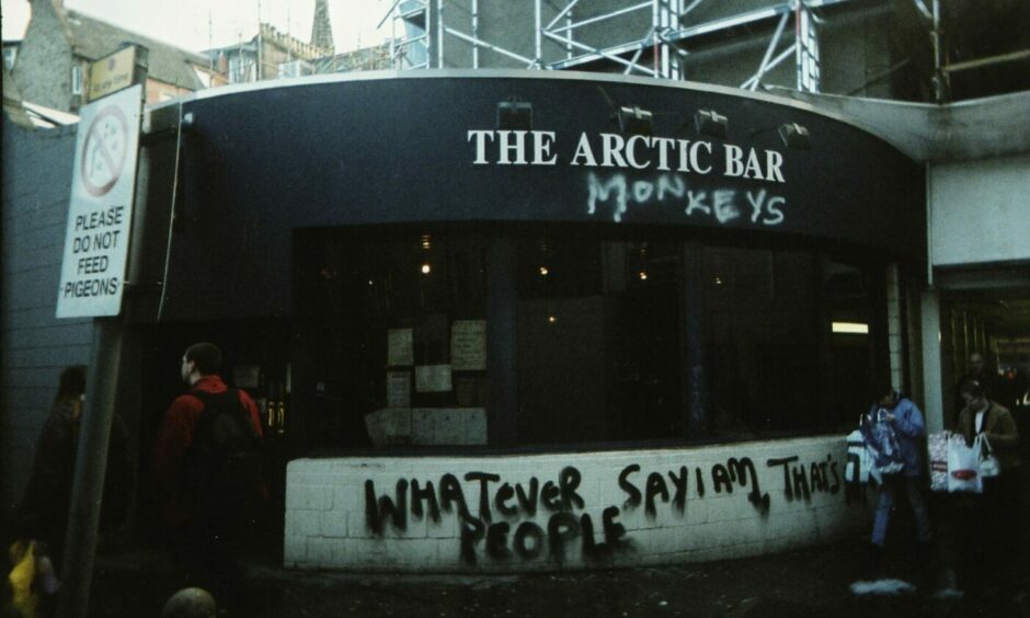The Arctic Bar was given a makeover by fans of the Sheffield four-piece back in 2006. Image: DC Thomson.