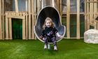 Child enjoying Active Kids play centre in Stanley, Perthshire.