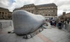 The 18-foot long whale has made City Square its home until Saturday. Image: Kim Cessford/DC Thomson