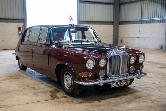 The 1970 Royal limo is ready to find a new owner at Errol in May. Image: Kim Cessford/DC Thomson