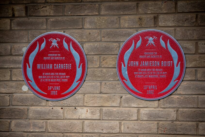 The Red Plaques at Blackness Road Fire Station. 