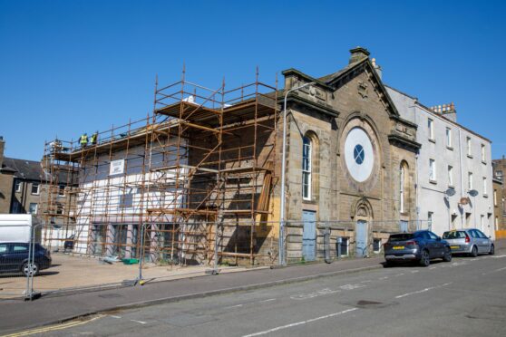 Demolition work has begun on the former Regal Cinema. Image: Kenny Smith/DC Thomson.