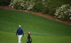 Tiger Woods walks to the 12th green during a practice at Augusta this week.