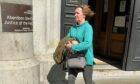 Deborah Millar leaves court: Image: DC Thomson.