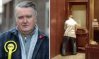 John Nicolson MP was sent pictures of a man appearing to urinate on his old office door. Image: DC Thomson.