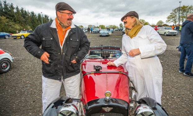Ross and Ruth Bowring with their 1930 Austin Ulster 7. Image: Steve MacDougall/DC Thomson.