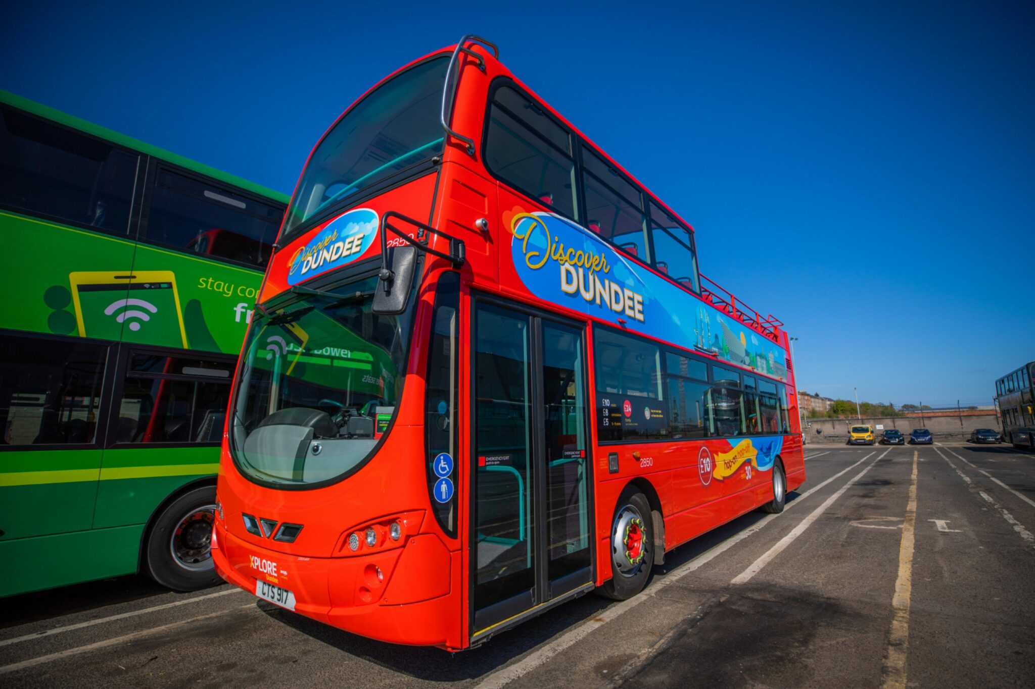 Dundee opentop bus breaks down on first day of tour