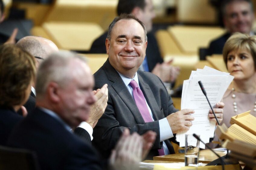 Alex Salmond in the Scottish Parliament.