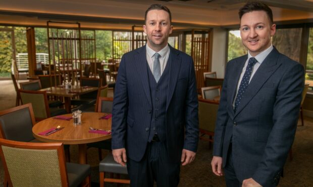 Invercarse Hotel owners Paul Brownlie and Sean Burke at the Dundee hotel. Image: Steve Brown/DC Thomson