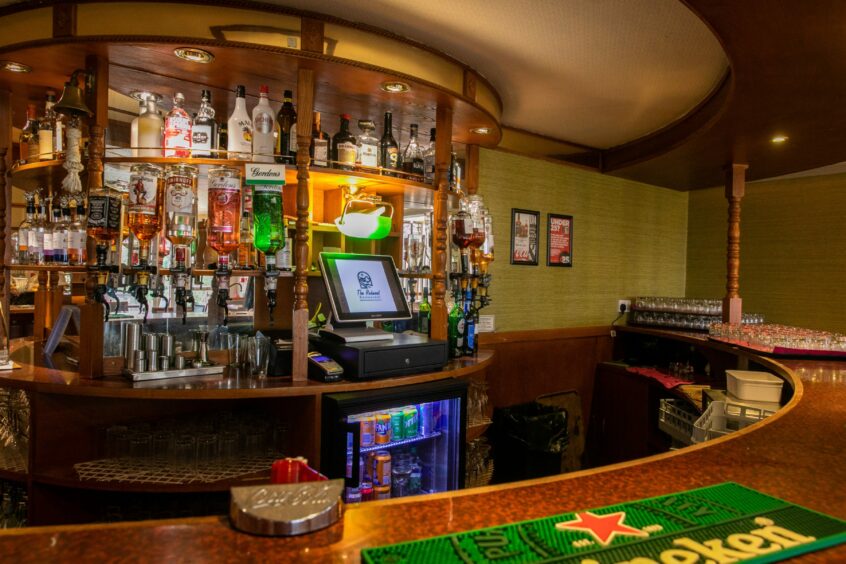 The bar at Invercarse Hotel in Dundee. Image: Steve Brown/DC Thomson