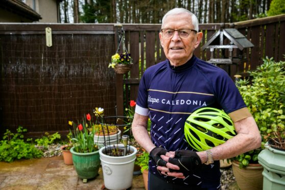 Cupar cyclist John McNally at home in Fife.