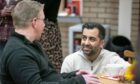 Humza Yousaf talking to a member of the public. Image: Steve Brown/DC Thomson.