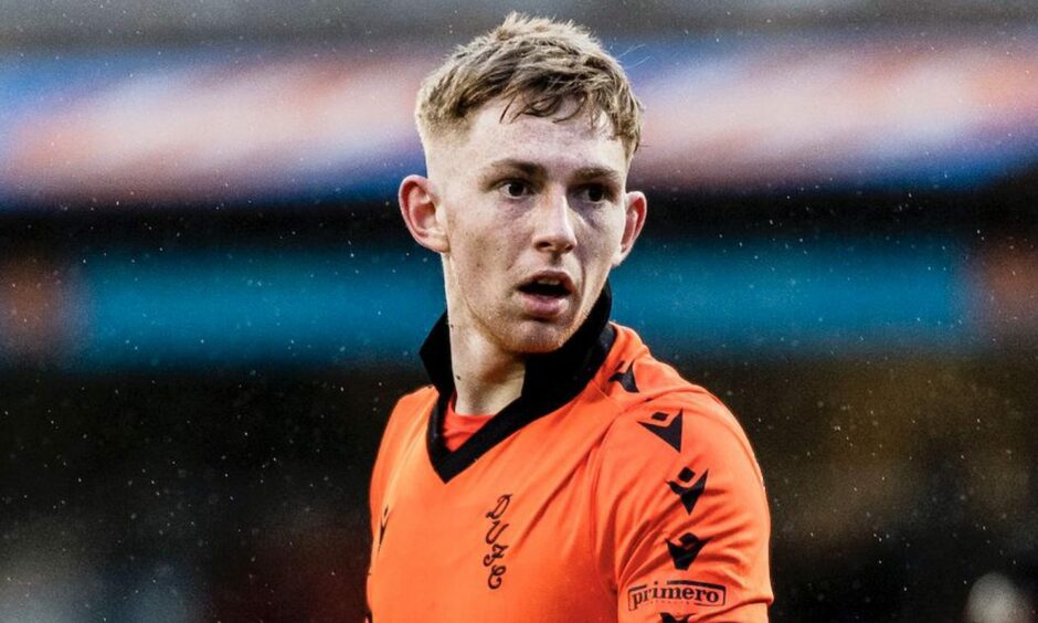 Kai Fotheringham in action for Dundee United 