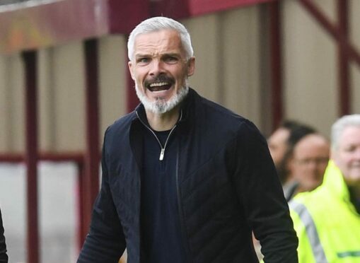 Jim Goodwin will aim to bring Dundee United straight back up to the Premiership. Image: SNS