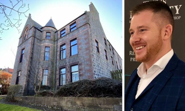 Fife property investor Steven Clark and his new development project at 19 Spital in Aberdeen.