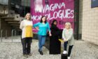 Dundee Rep ensemble member Irene Macdougall, left, is director of the theatre's production of The Vagina Monologues. Image: Alastair More..