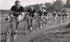 Harry Briggs takes the lead during a club race in the 1940s. Image: Supplied.