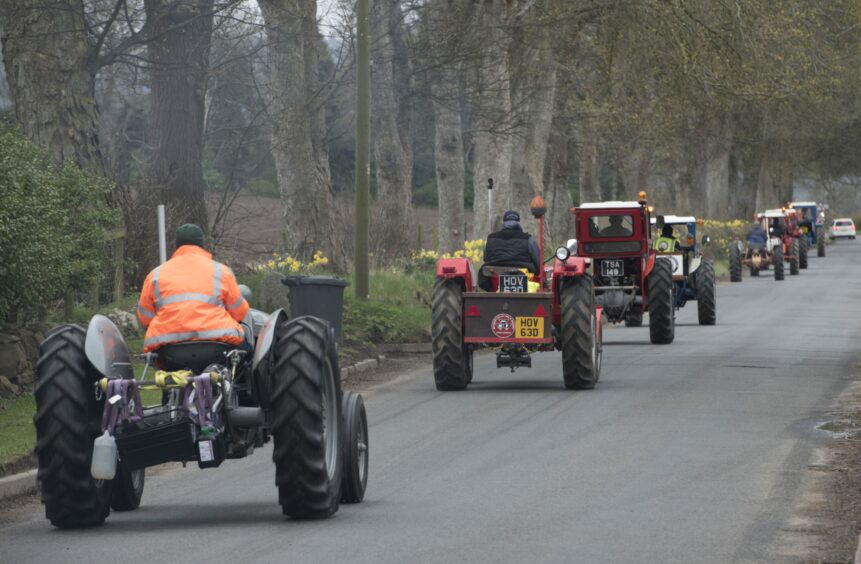 Angus charity tractor tour