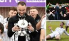 James McPake got his hands on the trophy after Lewis McCann's late winner. Images Alan Harvey/SNS.