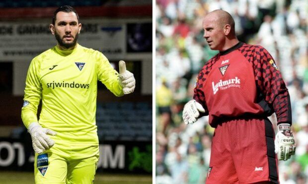 One of Ian Westwater's clean sheet records was beaten by Deniz Mehmet. Images: SNS.