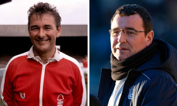 Nottingham Forest's legendary manager Brian Clough signed Dundee boss Gary Bowyer (right) as a player in 1990.