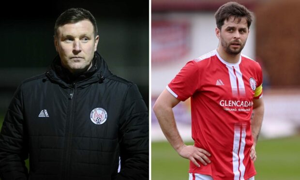 Andy Kirk is upset with the decision to send off Brechin City skipper Jamie Bain