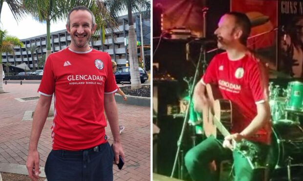 Brechin City fan Dave Stuart has lived in Gran Canaria for ten years. Image: Dave Stuart.