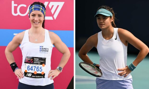 Eve successfully complete the London Marathon and Emma Raducanu is about to drop out of the top 100. Images: Shutterstock.