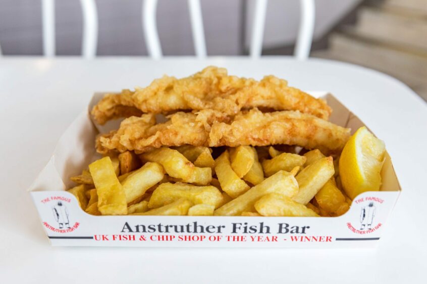 Fish and chips from Anstruther Fish Bar