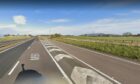 The M90 at junction 5 near Perth where roadworks will start this week. Image: Google Maps