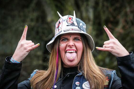 Rachel McAdam ready to party at this year's Bonfest. Image: Mhairi Edwards/DC Thomson