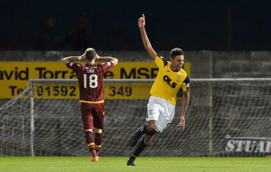 Nathan Austin during his first spell as East Fife.