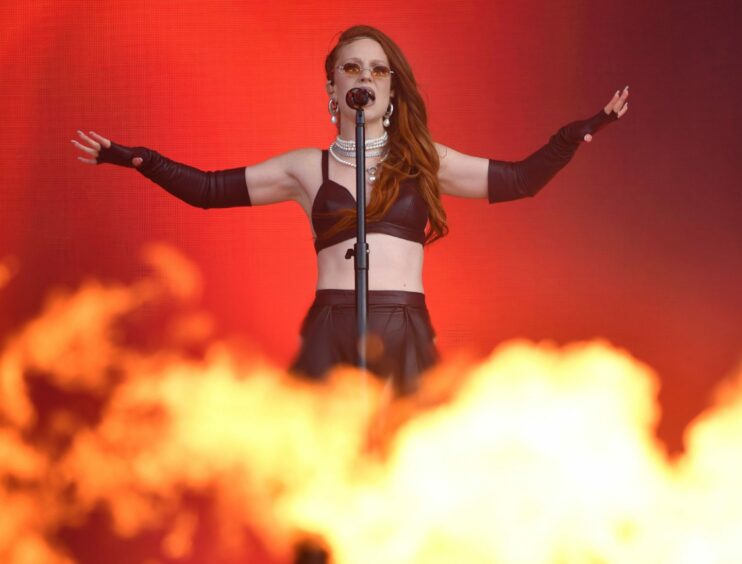 Jess Glynne performs on the main stage. Image: Shutterstock