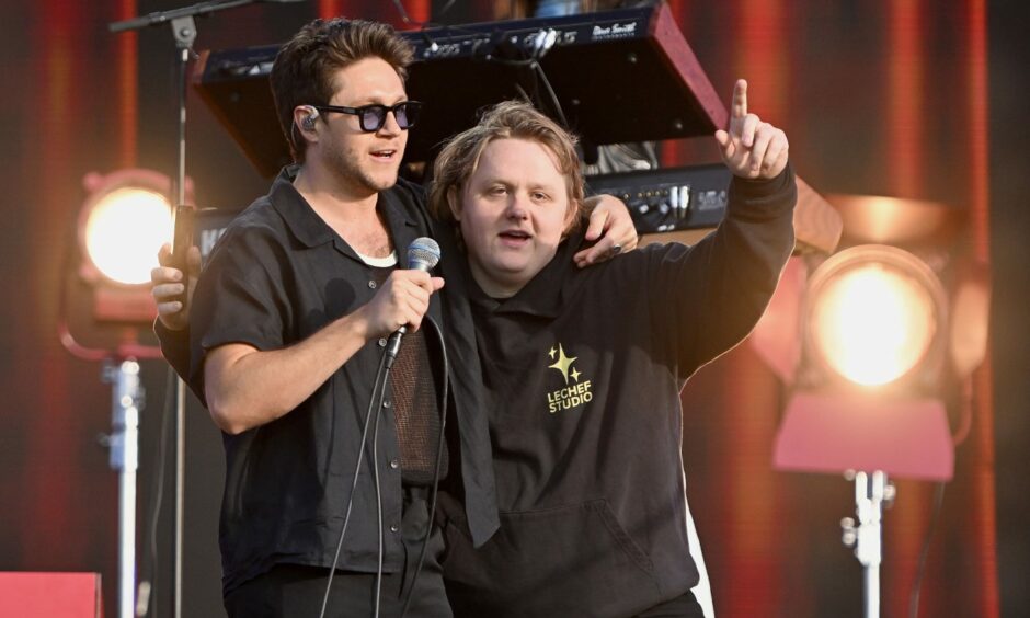 Niall Horan and Lewis Capaldi at Big Weekend. Image: Dave Hogan/Shutterstock.