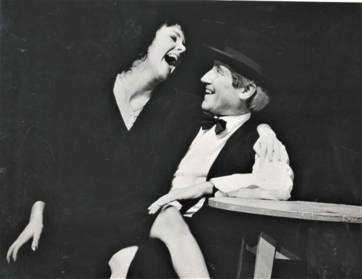 Lesley Mackie and Terry Wale on stage together for Piaf at Perth Theatre in 1984. Perth Theatre.