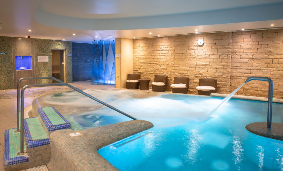A photo of the hydrotherapy pool at The Old Course Hotel.