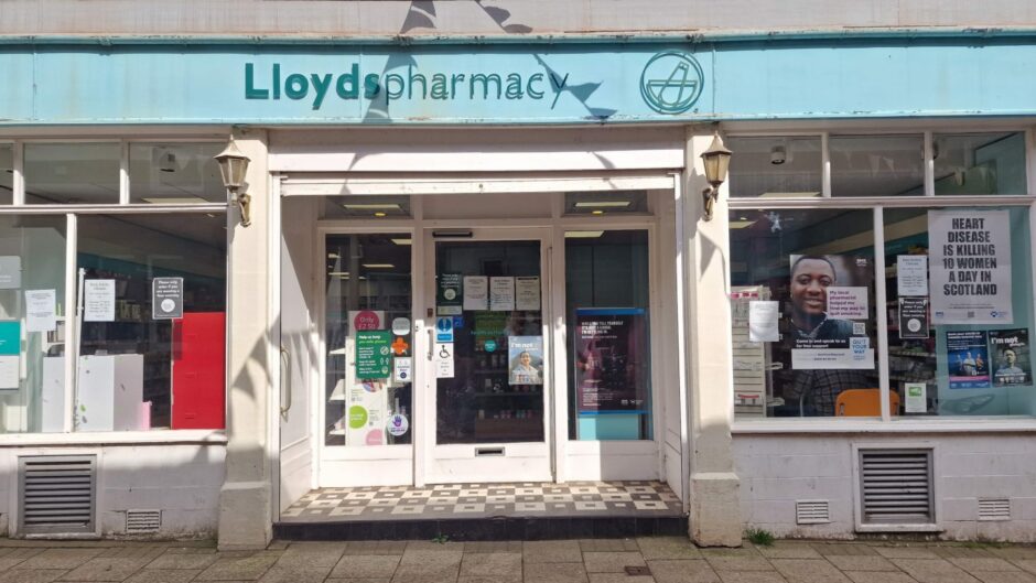 The Lloyds pharmacy in Kirriemuir.