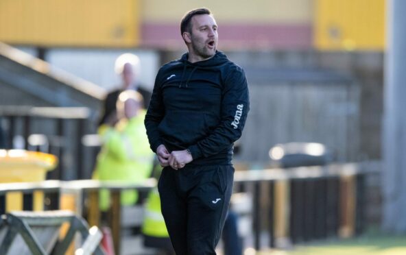 East Fife manager Greig McDonald. Image: SNS.