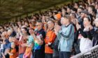 Dundee United fans watch on last season. Image: SNS.