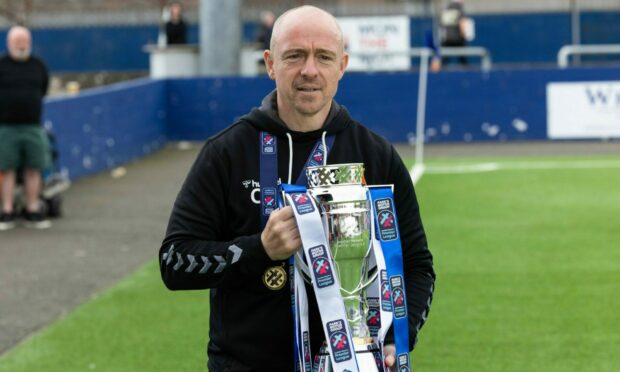 Montrose boss Craig Feroz considered his future with Montrose FC Women before the midweek win over Dundee United FC Women clinch. Image: SNS