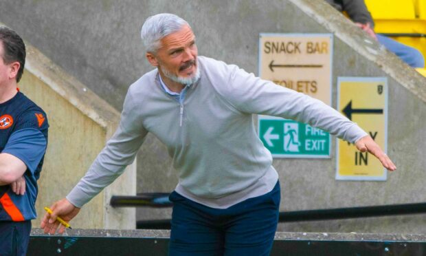 Dundee United boss Jim Goodwin. Image: SNS.