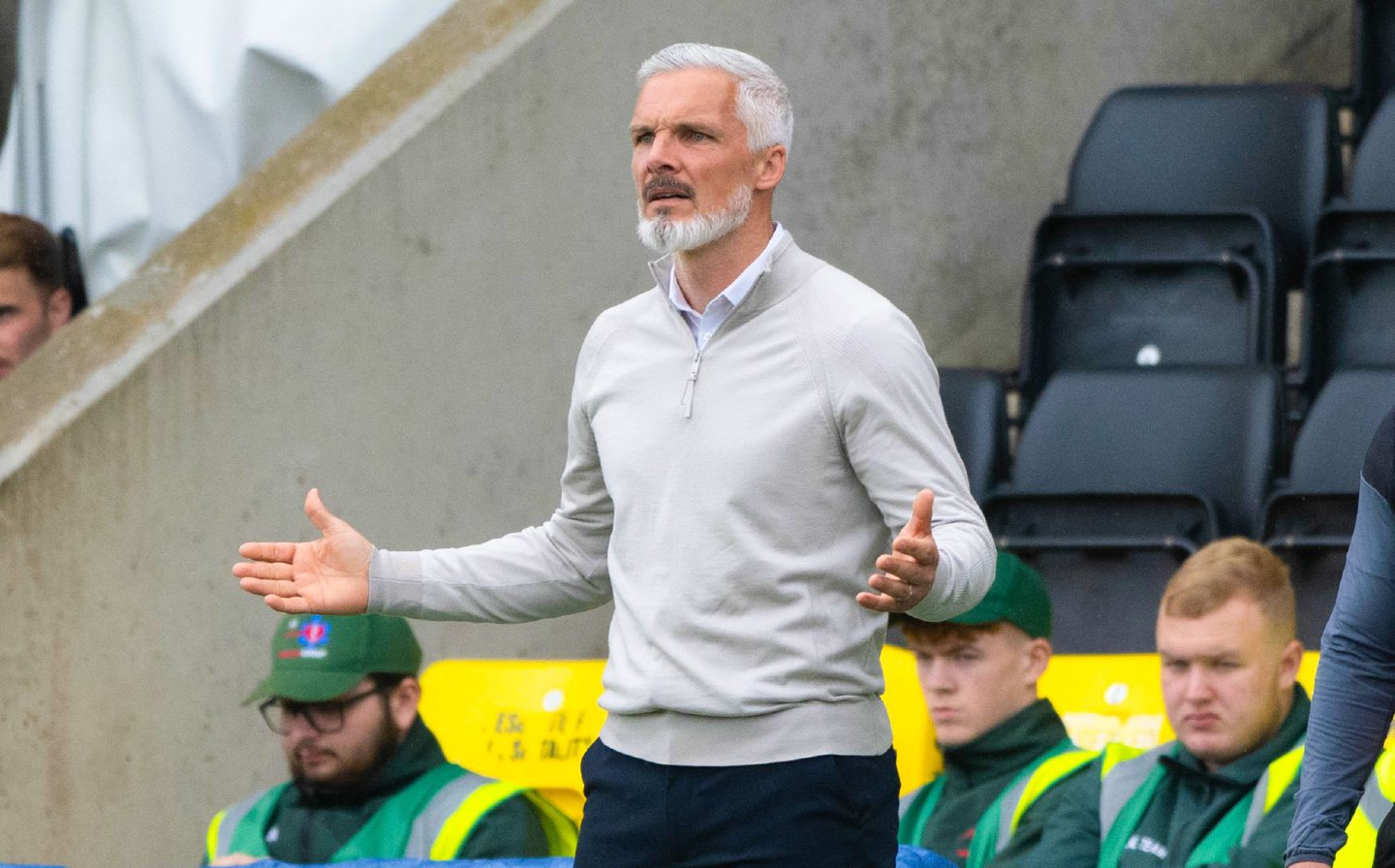 Jim Goodwin's United could be officially relegated on Wednesday. Image: SNS