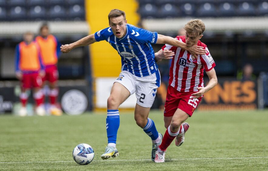 Cammy Ballantyne in action for St Johnstone at Rugby Park.