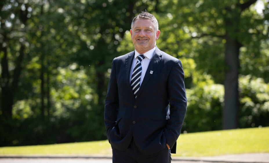 Tony Docherty was unveiled as the new Dundee manager on Monday. Image: Craig Williamson/SNS