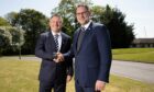 New Dundee manager Tony Docherty with managing director John Nelms. Image: SNS.