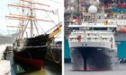 The old RRS Discovery and the new RRS Discovery are both in Dundee this week. Image: DC Thomson/Paul Reid