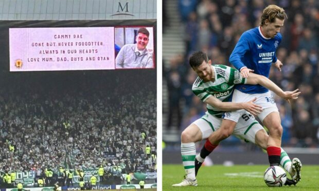 A minute's applause was held for Perth man Cameron Rae during the Rangers v Celtic match at Hampden.