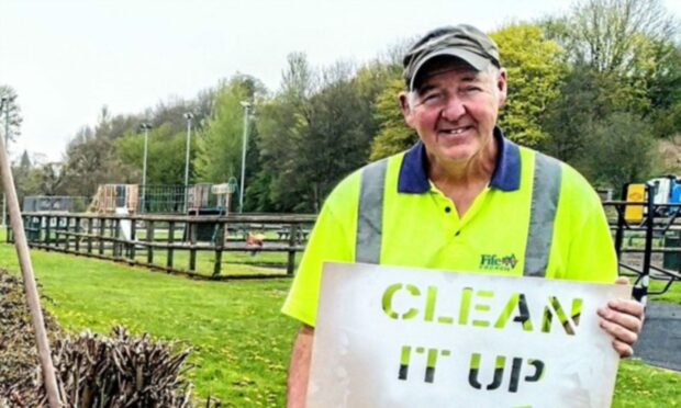 Jim Peebles, street cleansing operative. Image: Fife Council