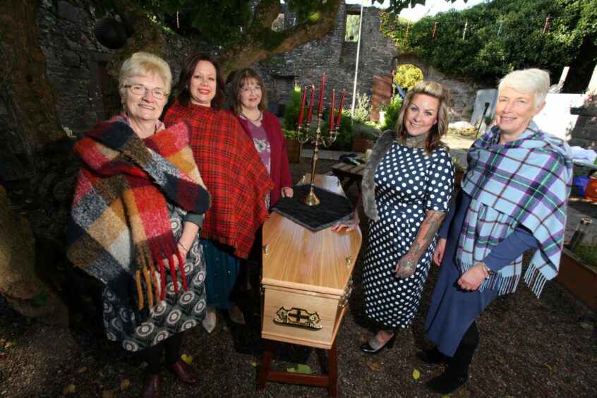 Coffin Club Caledonia trustees. From left: Ann Gourley, Angela Maughan, Sarah Burnside, Kimberly McGill, Gillian Robertson.